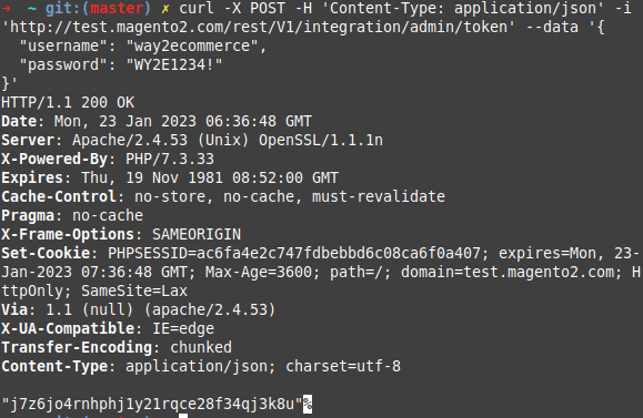 obtención vía Curl