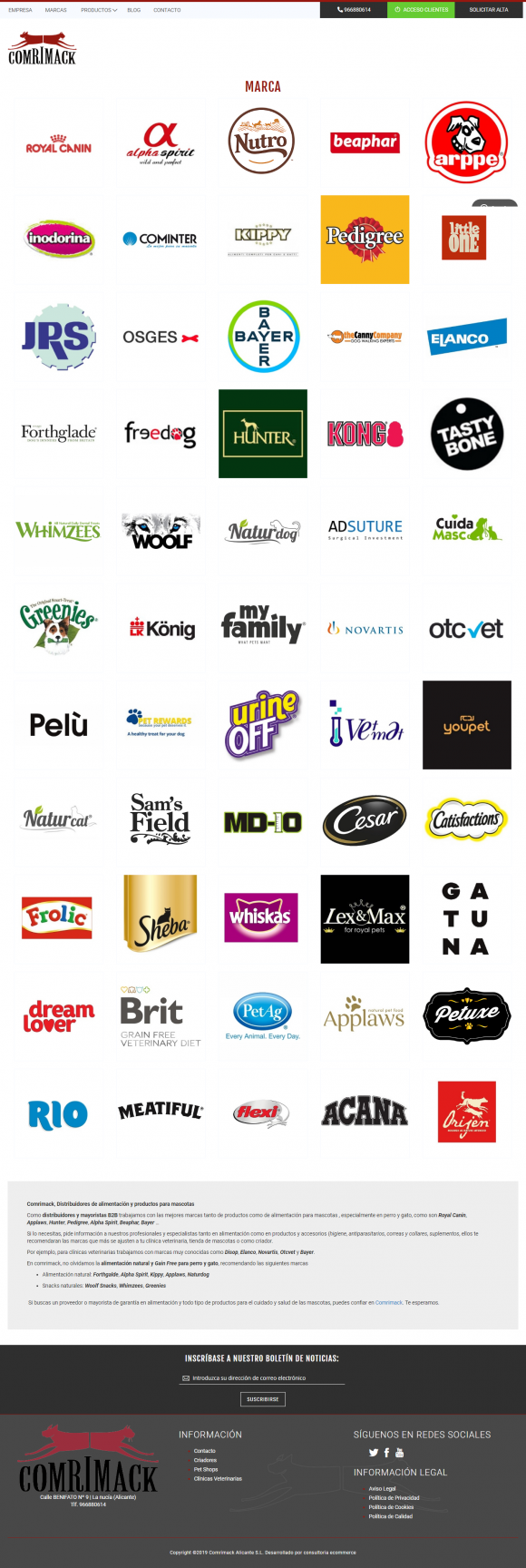 Listado Marcas Comrimack