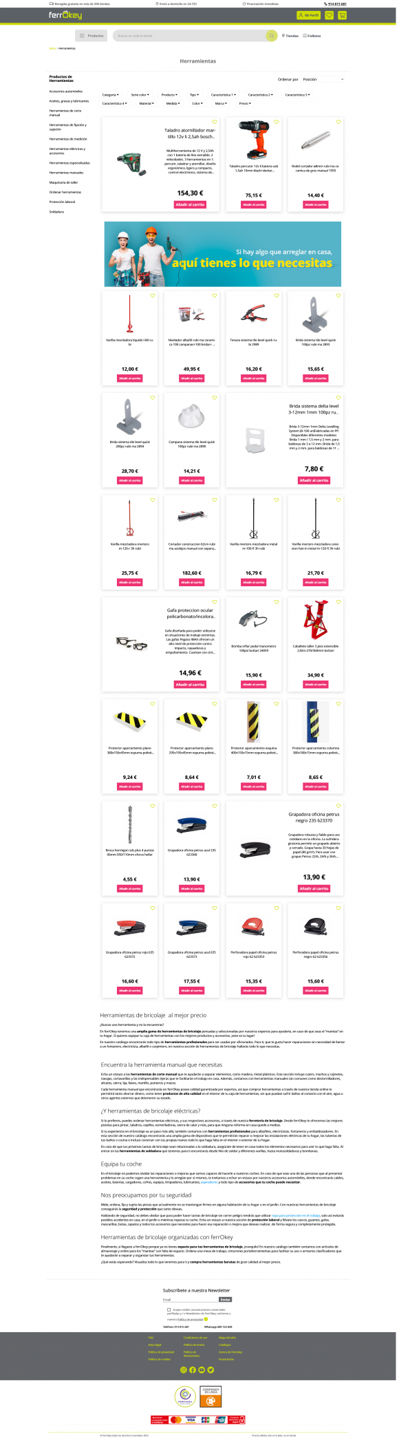 Magento Ferrokey product list 2